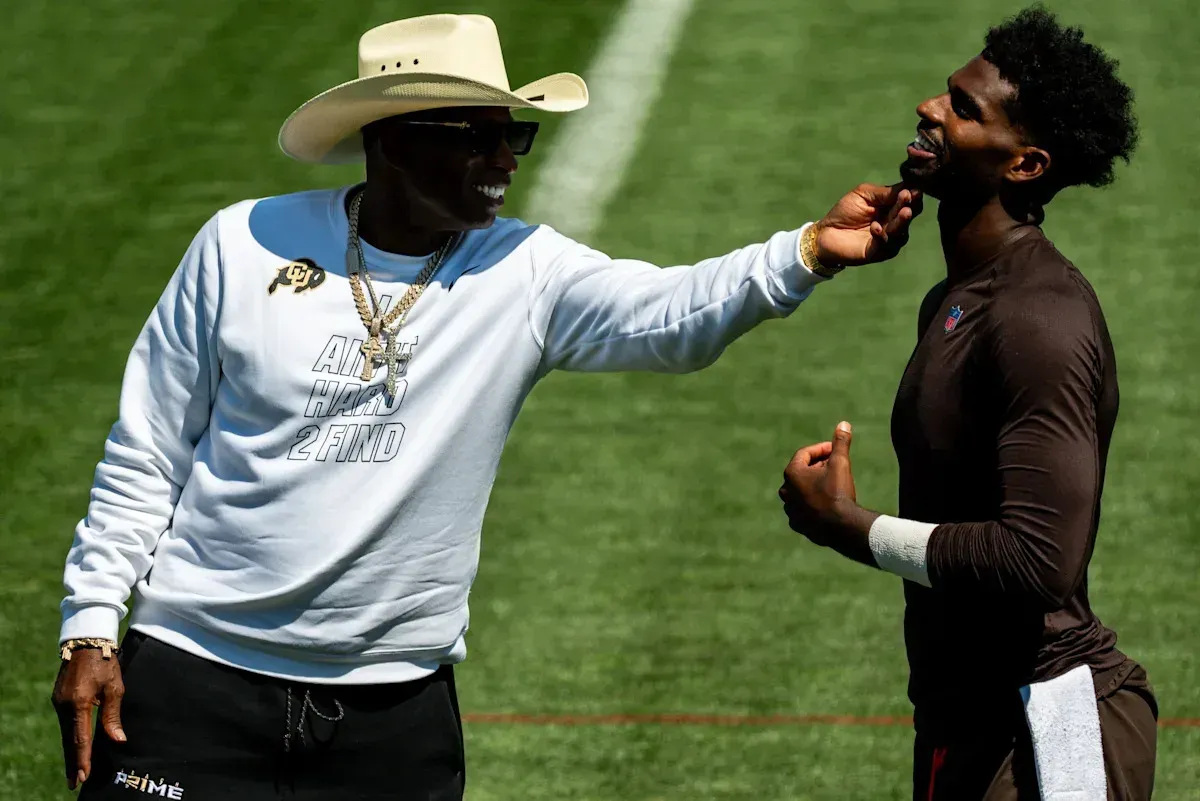 Coach Prime Drops In on Browns Camp as Shedeur Sanders Builds QB Case