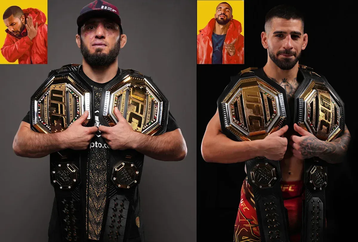 Holloway Takes Aim at Makhachev's Double-Belt Celebration After UFC 330