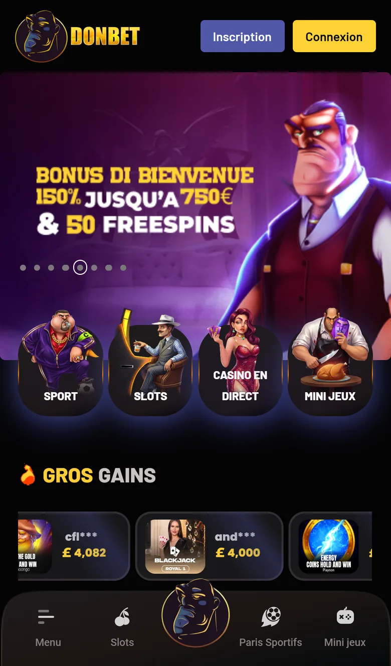 Donbet on mobile