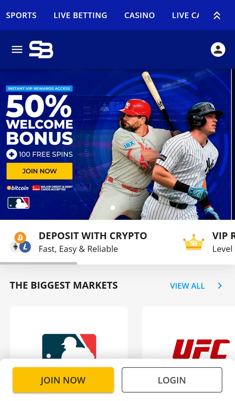 Sportsbetting.ag on mobile